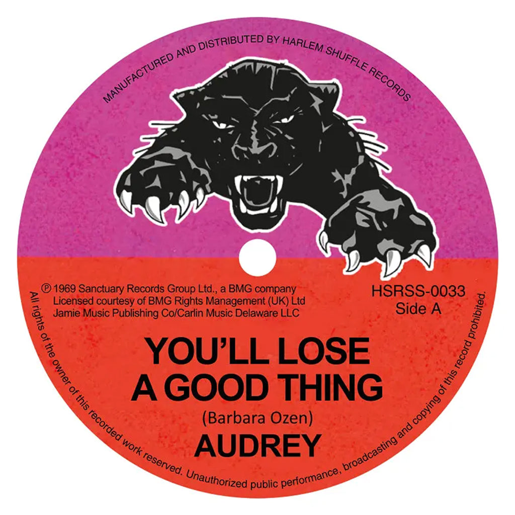 AUDREY - You’ll Lose A Good Thing b/w Love Me Tonight (Reissue) - 7'' - Vinyl