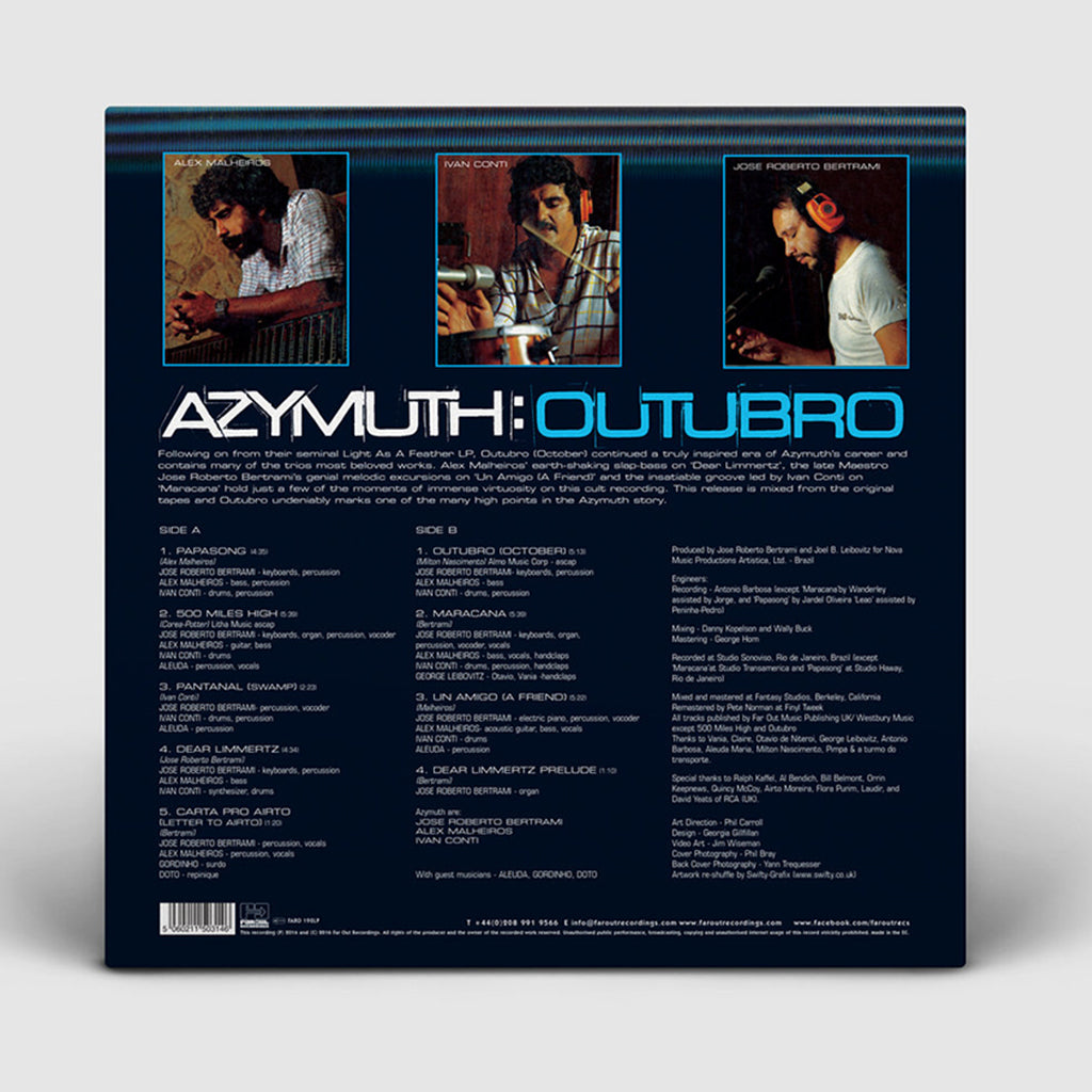 AZYMUTH - Outubro (2024 Reissue) - LP - Vinyl [FEB 16]