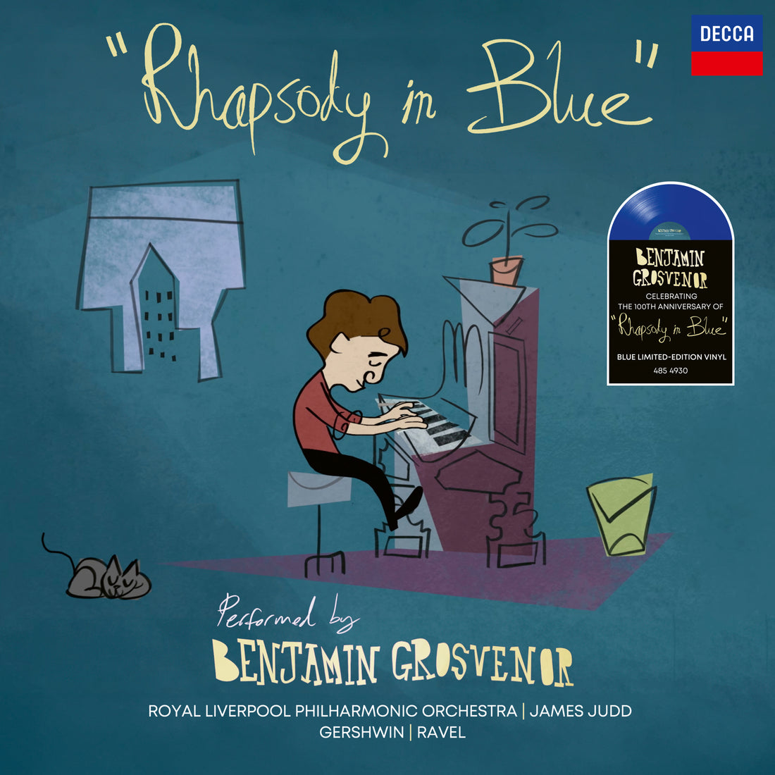 BENJAMIN GROSVENOR - Gershwin: Rhapsody in Blue (Re-Issue) - LP - Blue Vinyl