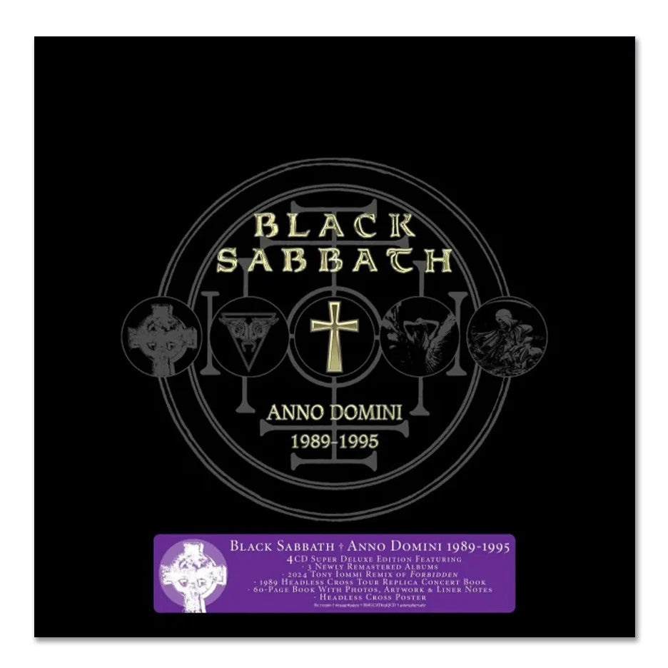 BLACK SABBATH - Anno Domini: 1989 - 1995 - 4LP Super Deluxe Edition Boxset - Black Vinyl [MAY 31]