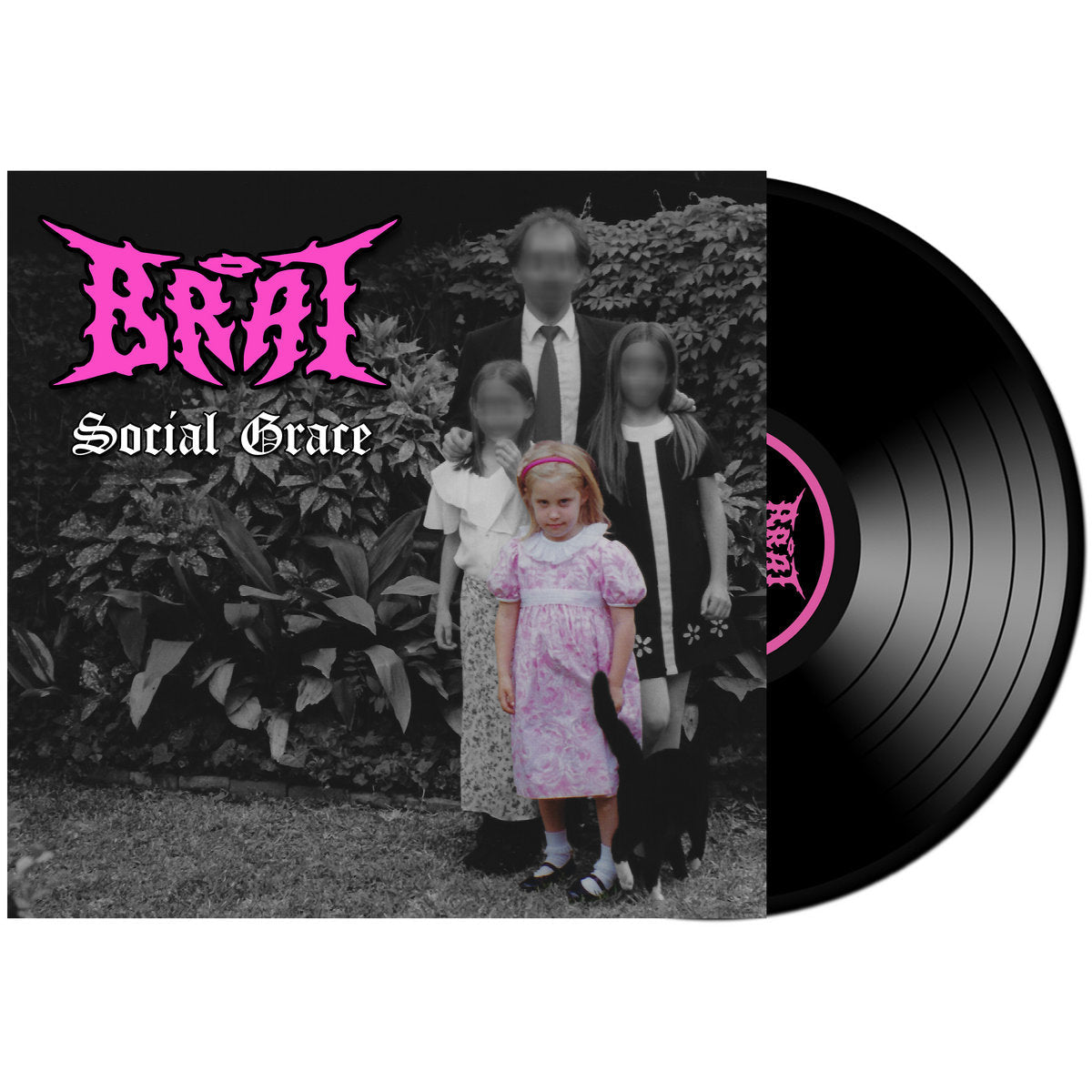 BRAT - Social Grace - LP - White & Pink Splatter Vinyl