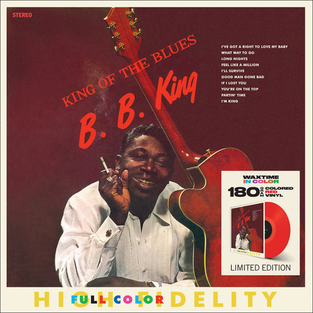 B.B. KING - King Of The Blues (2024 Reissue with 2 Bonus Tracks) - LP - 180g Red Vinyl [APR 12]