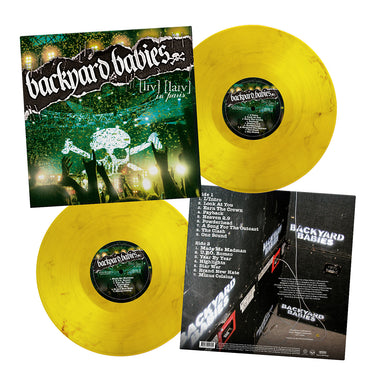 BACKYARD BABIES - Live Live In Paris (20th Anniversary Edition) - LP - 180g Yellow and Black Marble Vinyl