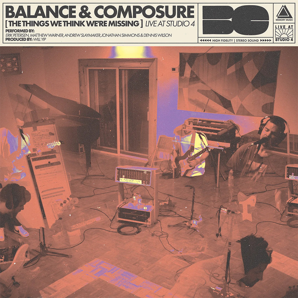 BALANCE AND COMPOSURE - The Things We Think We're Missing - Live At Studio 4 (Repress) - LP - Pink with Purple & Cream Vinyl