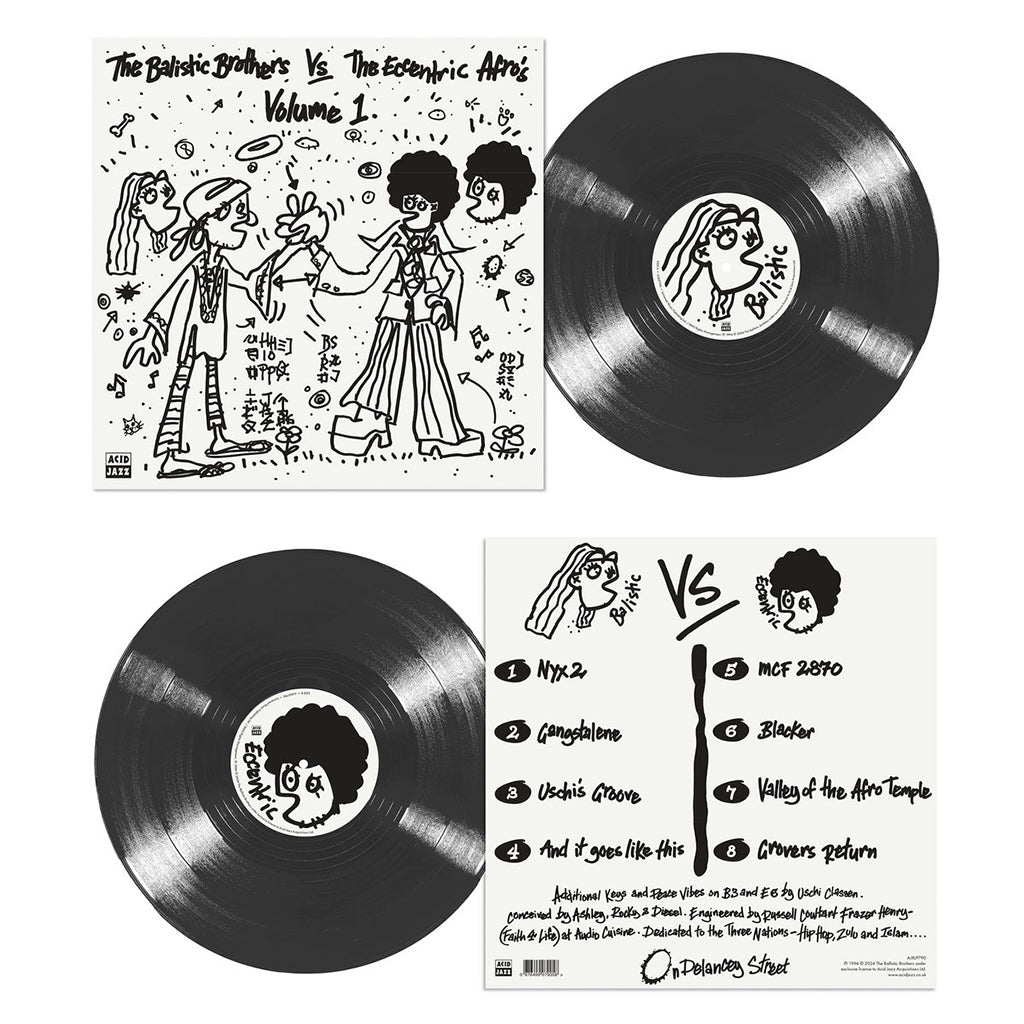 THE BALLISTIC BROTHERS VS. THE ECCENTRIC AFROS - The Ballistic Brothers Vs. The Eccentric Afros - Volume 1 (Reissue) - LP - Vinyl [AUG 23]