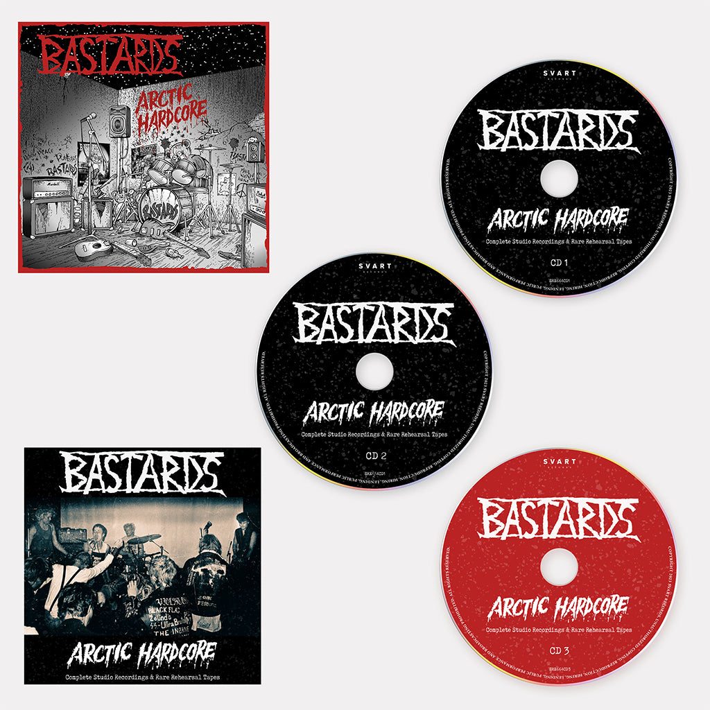 BASTARDS - Arctic Hardcore – Complete Studio Recordings and Rare Rehearsal Tapes  - 3CD [DEC 8]