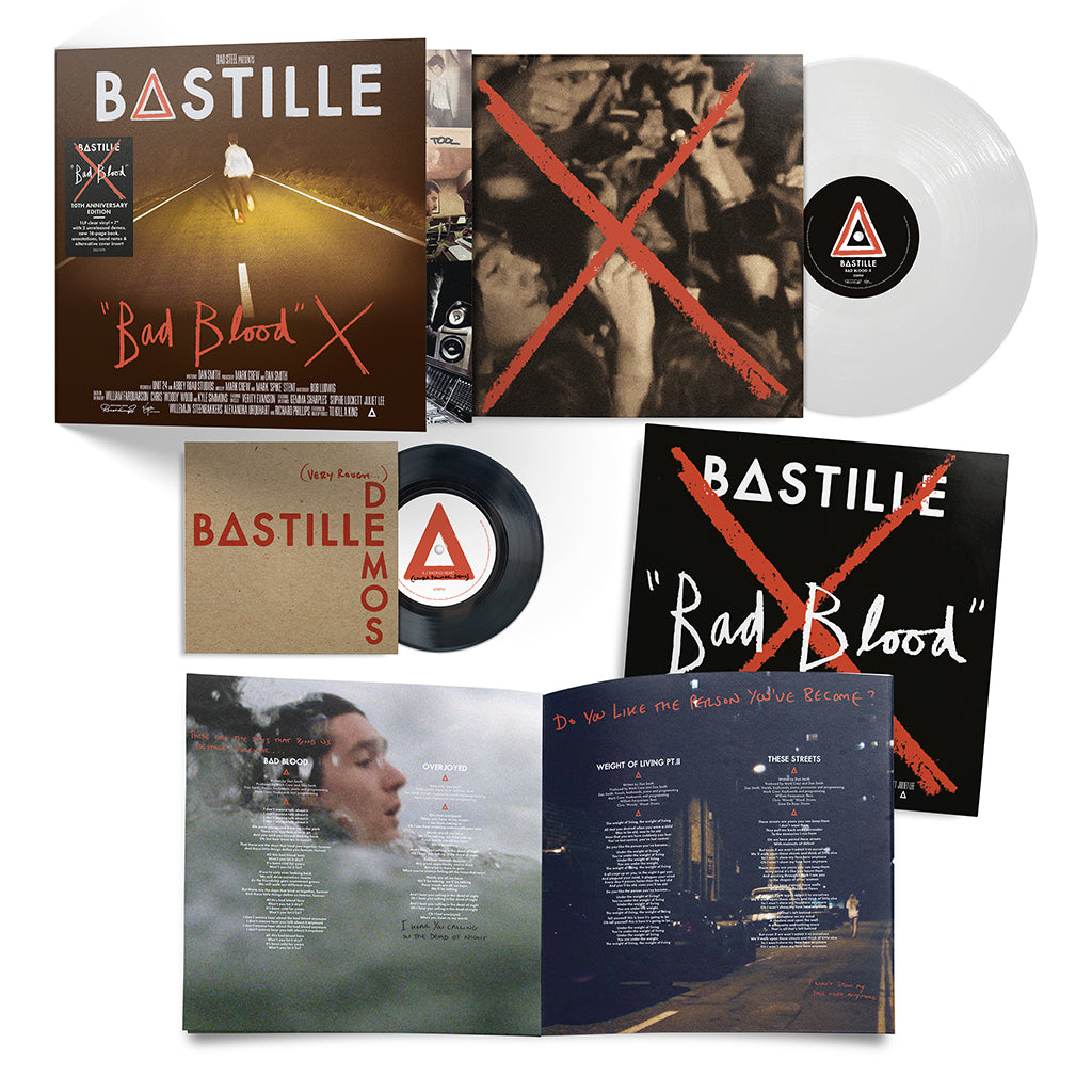 BASTILLE - Bad Blood X - 10th Anniversary Deluxe Edition (with Bonus 7" & Booklet) - LP - Clear Vinyl