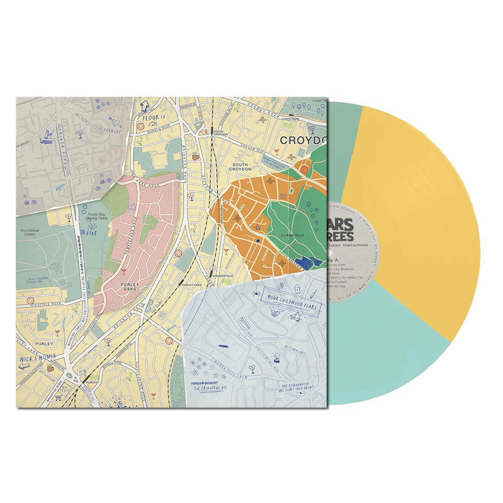 BEARS IN TREES - How To Build An Ocean: Instructions - LP - Tri-Colour (Orange, Duck Egg & Light Blue) Vinyl