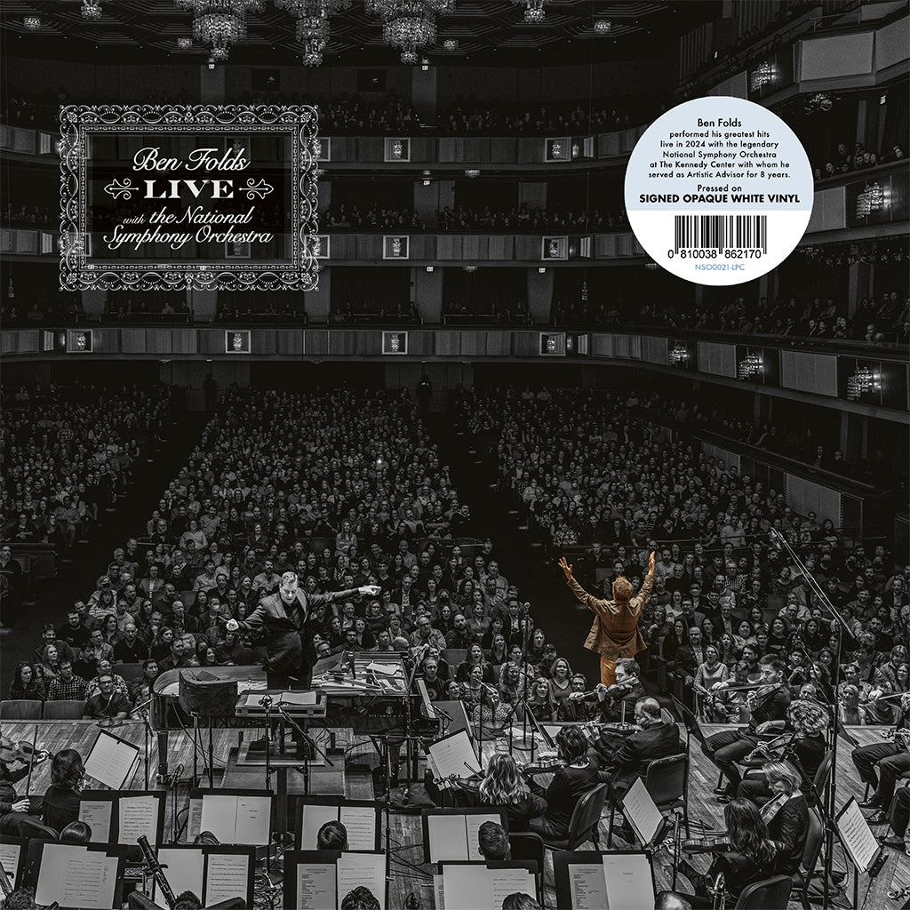 BEN FOLDS - Live With The National Symphony Orchestra (SIGNED Edition) - LP - Opaque White Vinyl [JUL 11]