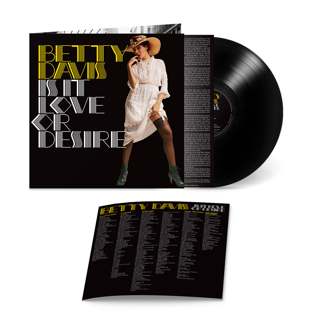 BETTY DAVIS - Is It Love Or Desire? (2023 Expanded Reissue) - LP - Black Vinyl [SEP 8]
