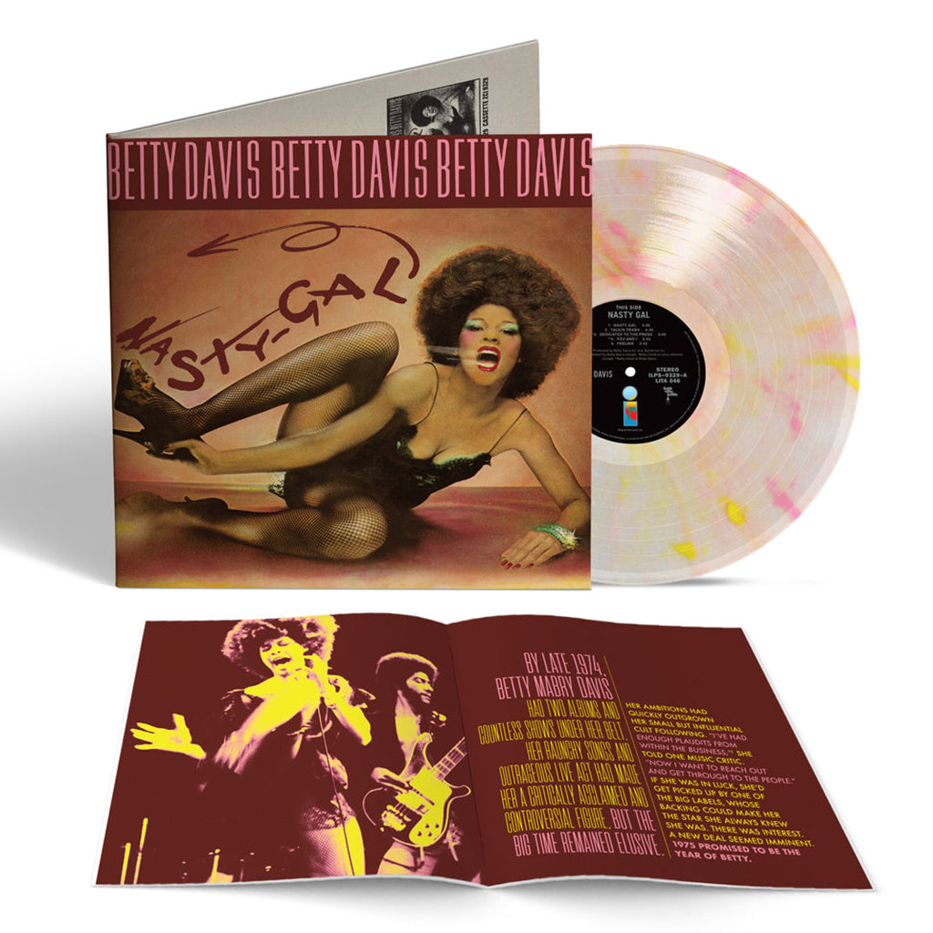 BETTY DAVIS - Nasty Gal (2024 LITA Reissue) - LP - Clear with Pink and Yellow Vinyl [MAR 1]