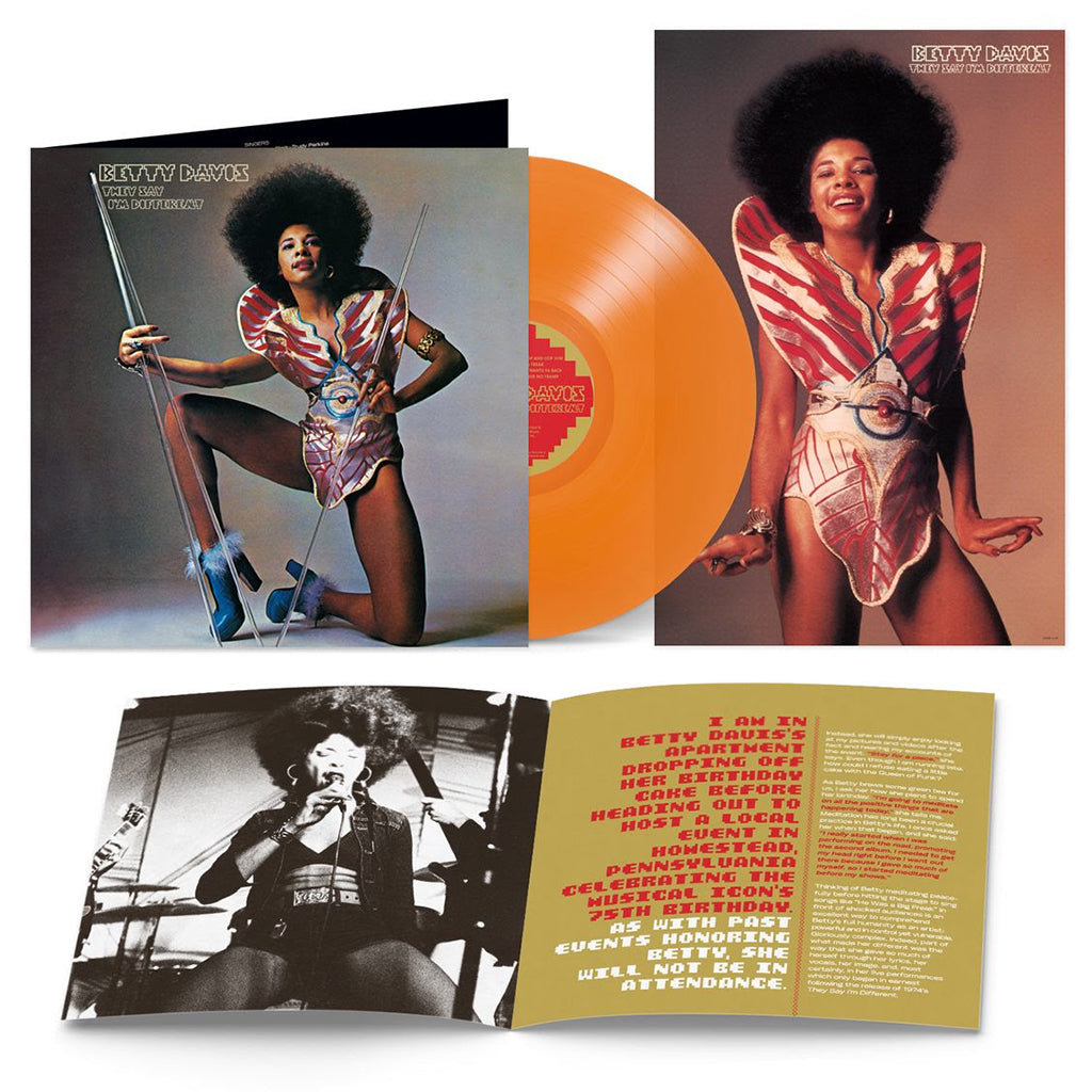 BETTY DAVIS - They Say I'm Different (2023 Expanded Reissue) - LP - Clear Orange Vinyl