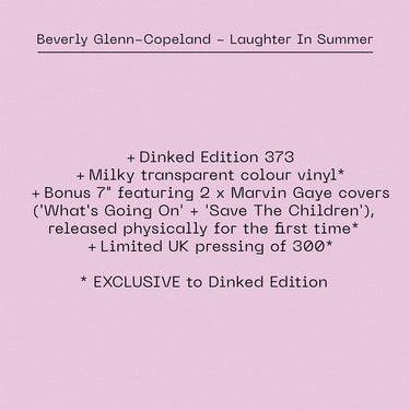 BEVERLY GLENN-COPELAND - Laughter In Summer - LP + Bonus 7'' - Vinyl - Dinked Edition #373 [FEB 6]