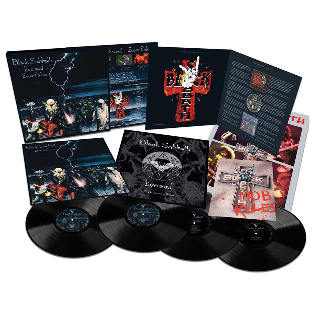 BLACK SABBATH - Live Evil - 40th Anniversary Super Deluxe Edition - 4LP (with 40 Page Book & Replica Tour Poster) - Vinyl Box Set