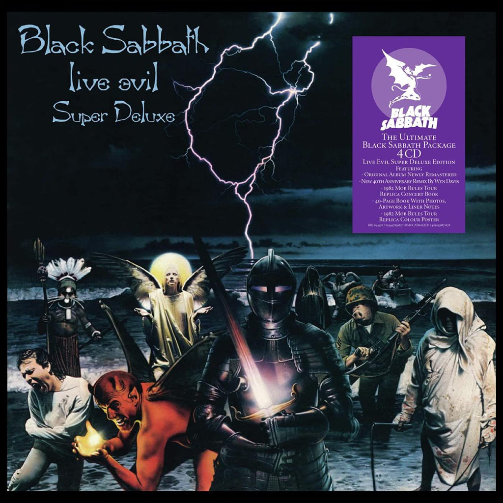 BLACK SABBATH - Live Evil - 40th Anniversary Super Deluxe Edition - 4CD (with 60 Page Book & Replica Tour Poster) - Box Set