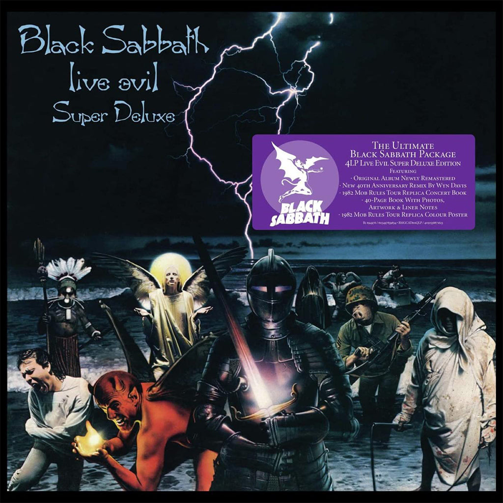 BLACK SABBATH - Live Evil - 40th Anniversary Super Deluxe Edition - 4LP (with 40 Page Book & Replica Tour Poster) - Vinyl Box Set