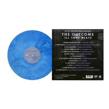 BLACK SOPRANO FAMILY and ILL TONE BEATS - The Outcome (Hand-Numbered) - LP - Blue Splash Coloured Vinyl