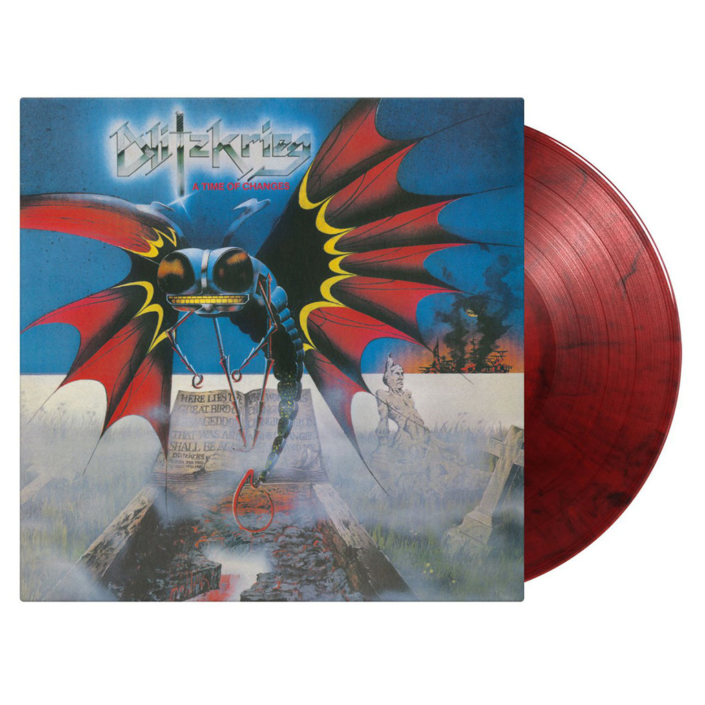BLITZKRIEG - A Time of Changes (2023 Reissue) - LP - 180g Translucent Red & Black Mixed Vinyl