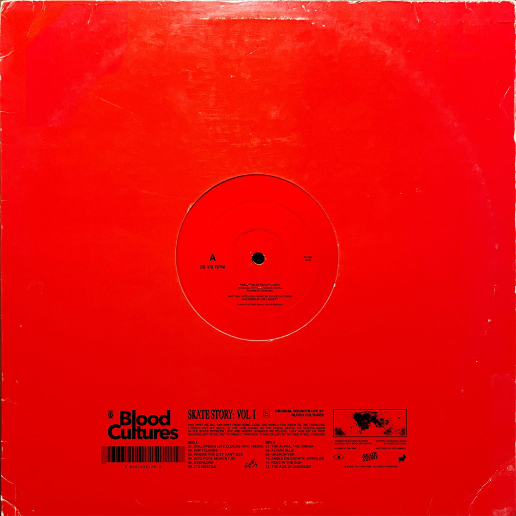 BLOOD CULTURES - Skate Story, Vol. 1 - LP - Red Vinyl [DEC 12]