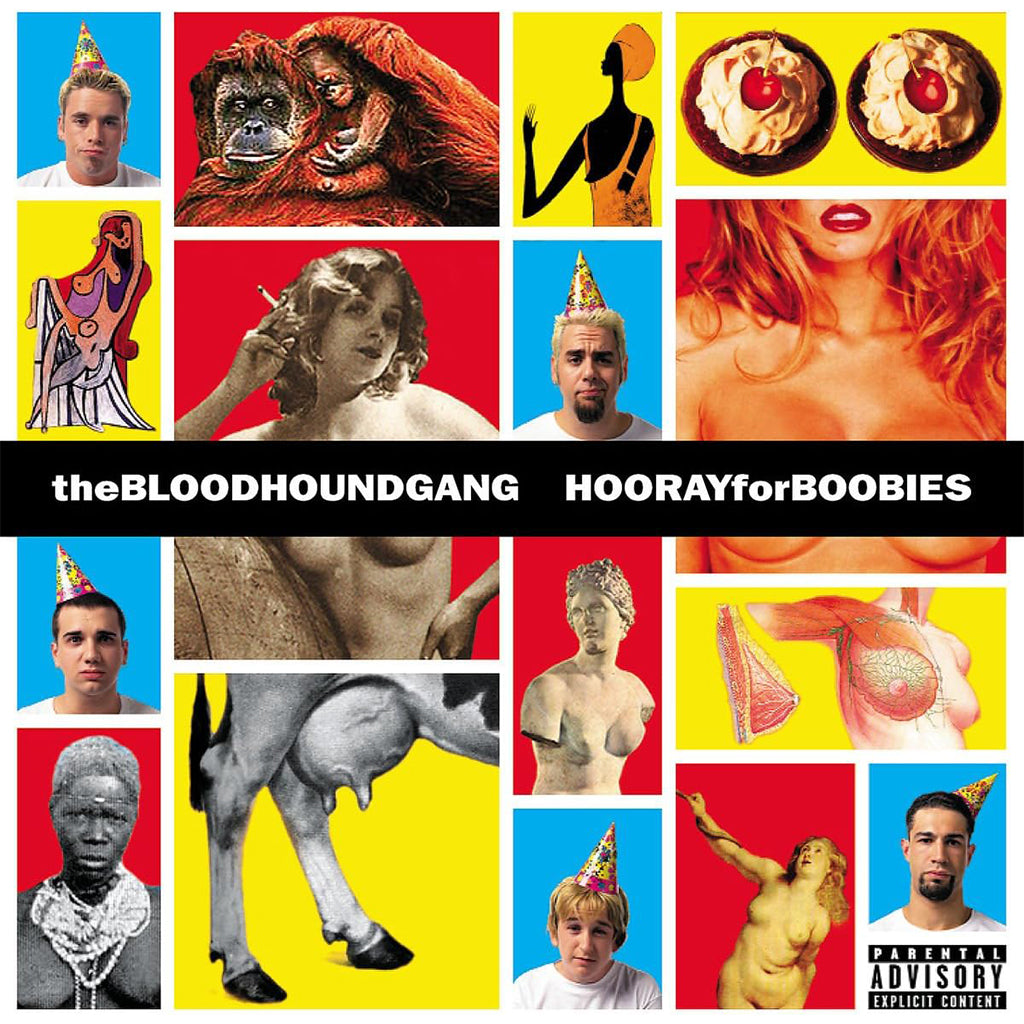 BLOODHOUND GANG - Hooray For Boobies (25th Anniversary Edition) - 2LP - White w/ Blue Splatter & White w/ Yellow Splatter Vinyl