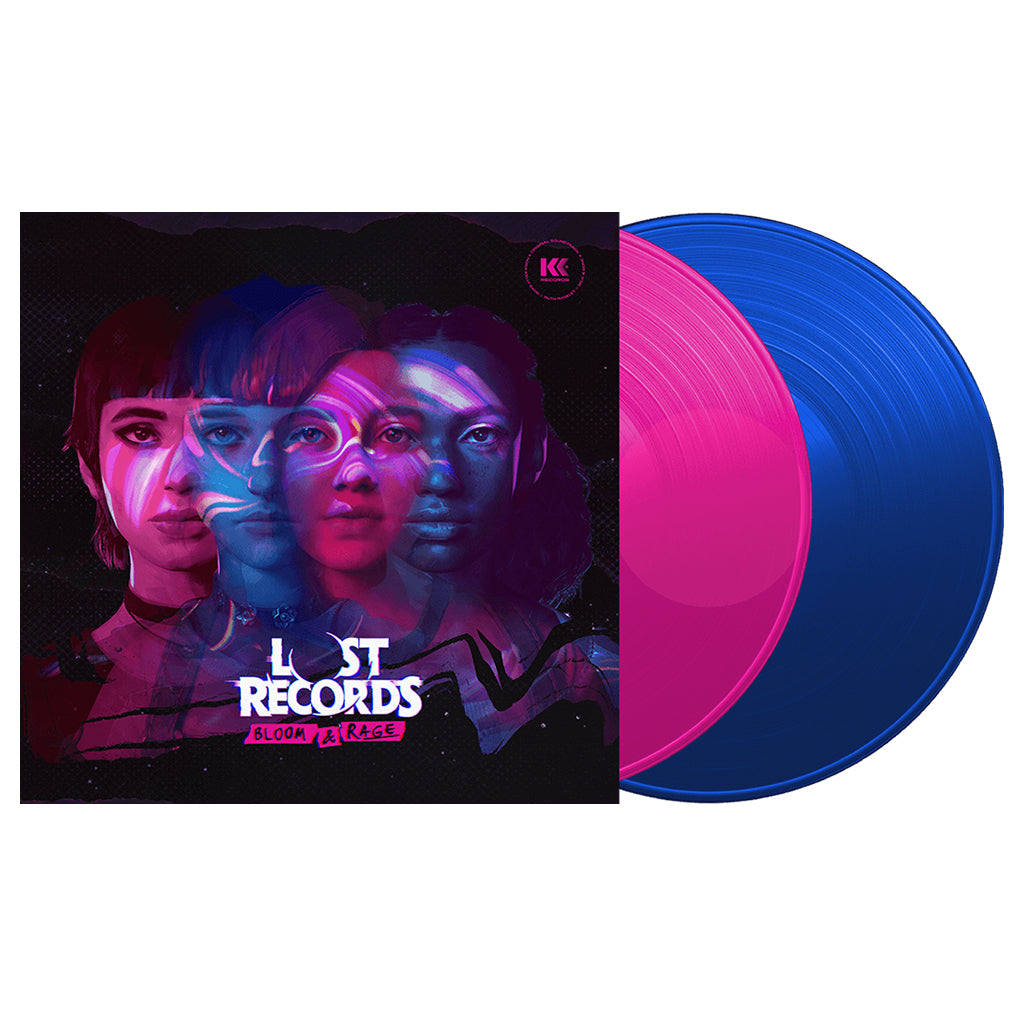 RUTH RADELET (CHROMATICS) / MILK AND BONE / NORA KELLY BAND - Lost Records: Bloom and Rage (Original Game Soundtrack) - 2LP - Transparent Pink & Blue Vinyl [MAY 23]