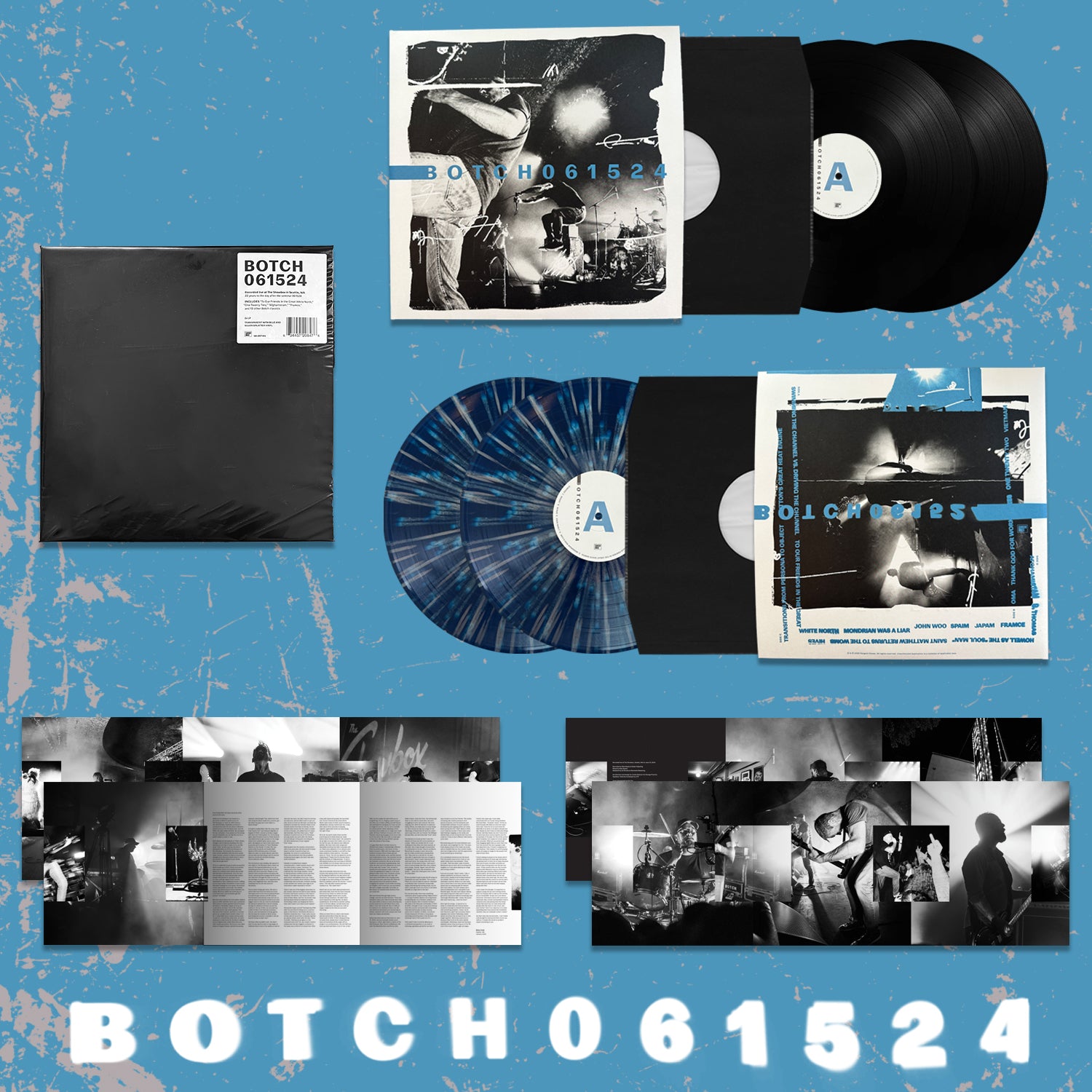 BOTCH - 061524 (Live Album) - 2LP - Transparent w/ Blue