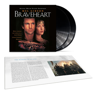 JAMES HORNER / THE LONDON SYMPHONY ORCHESTRA - Braveheart (Original Motion Picture Soundtrack - 30th Anniversary Edition) - 2LP - Black Vinyl [DEC 12]