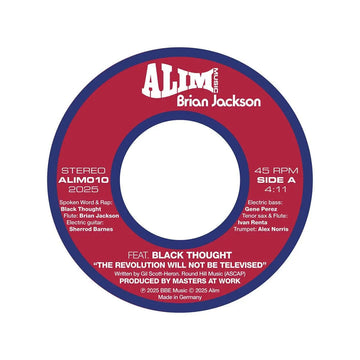 BRIAN JACKSON - The Revolution Will Not Be Televised (Feat. Black Thought) - 7'' - Vinyl [DEC 12]