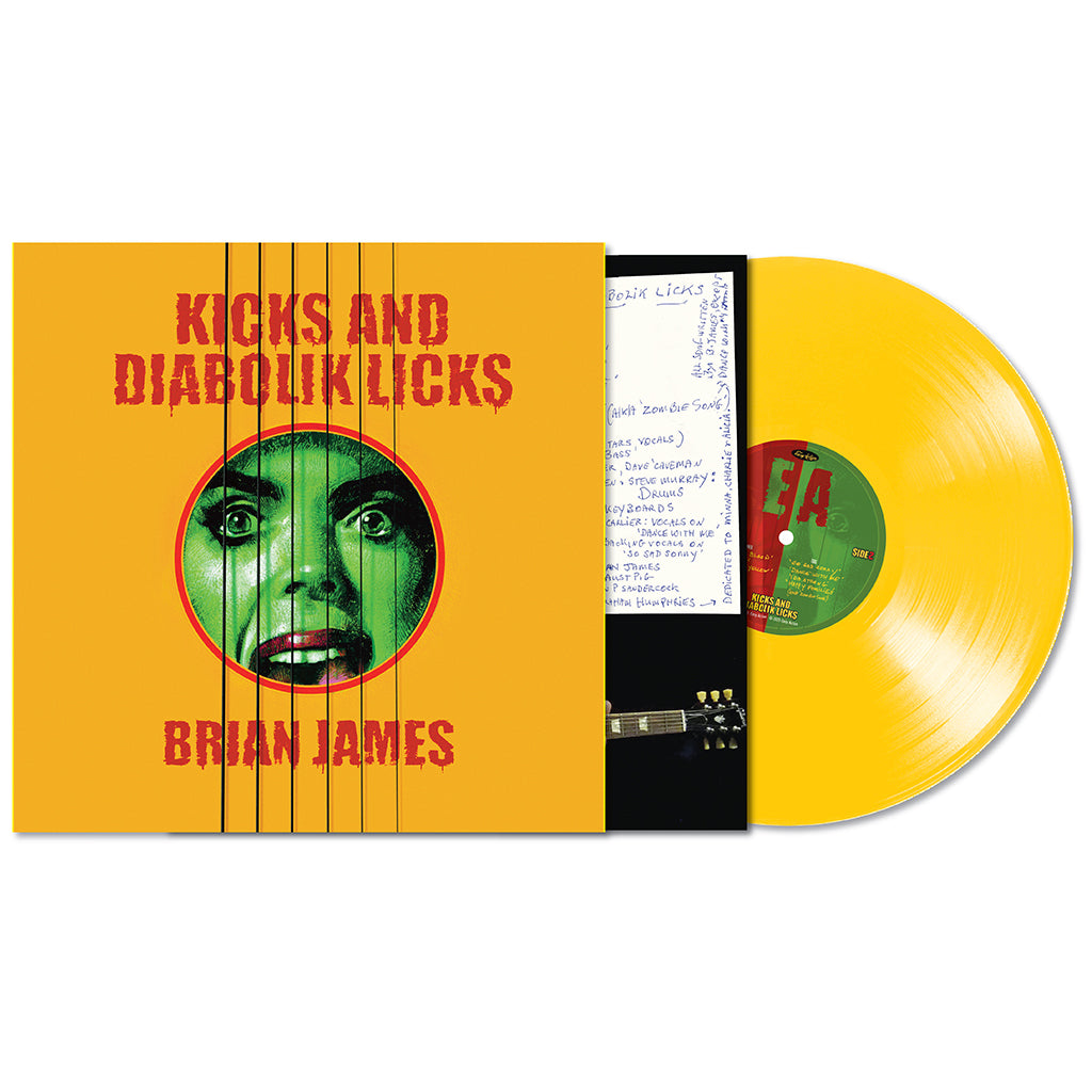 BRIAN JAMES - Kicks And Diabolik Licks - LP - Yellow Vinyl [FEB 20]