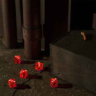 BRIGHT EYES - Five Dice, All Threes (with Side D Etching) - 2LP - Red and Orange Splatter Vinyl