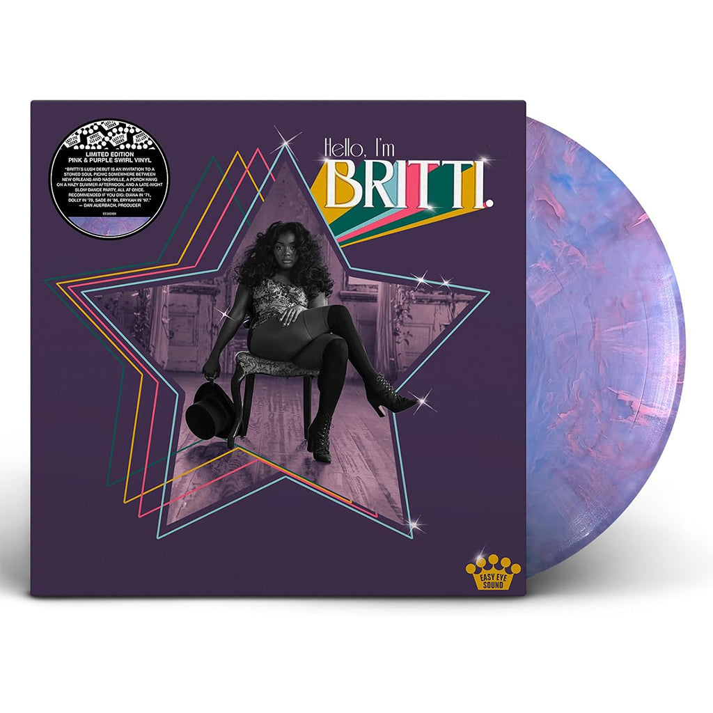 BRITTI - Hello, I’m Britti. - LP - Pink And Purple Swirl Vinyl