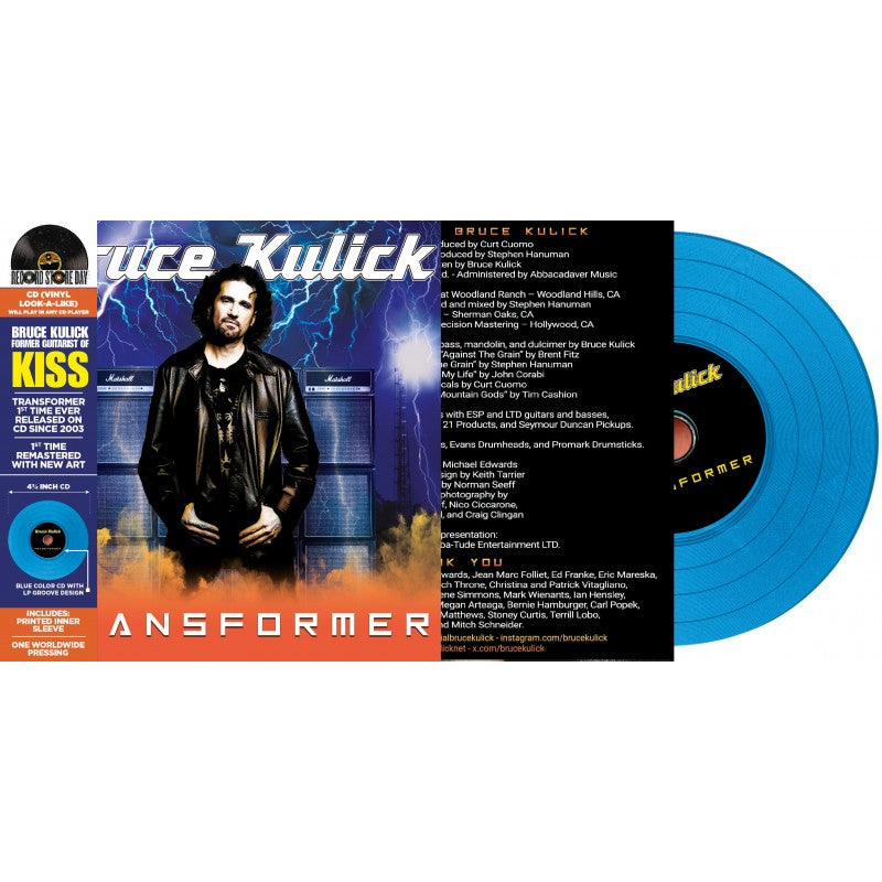 Bruce Kulick from Kiss - Transformer - 1CD - Vinyl Replica CD - Blue  [Record Store Day 2026]