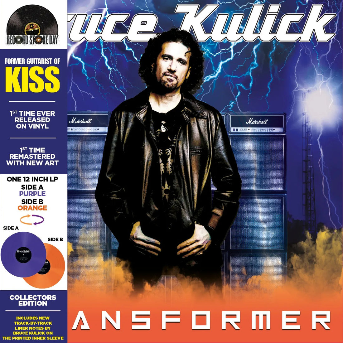 Bruce Kulick from Kiss - Transformer - 1LP - Purple Side1 & Orange Side2 Vinyl  [Record Store Day 2026]