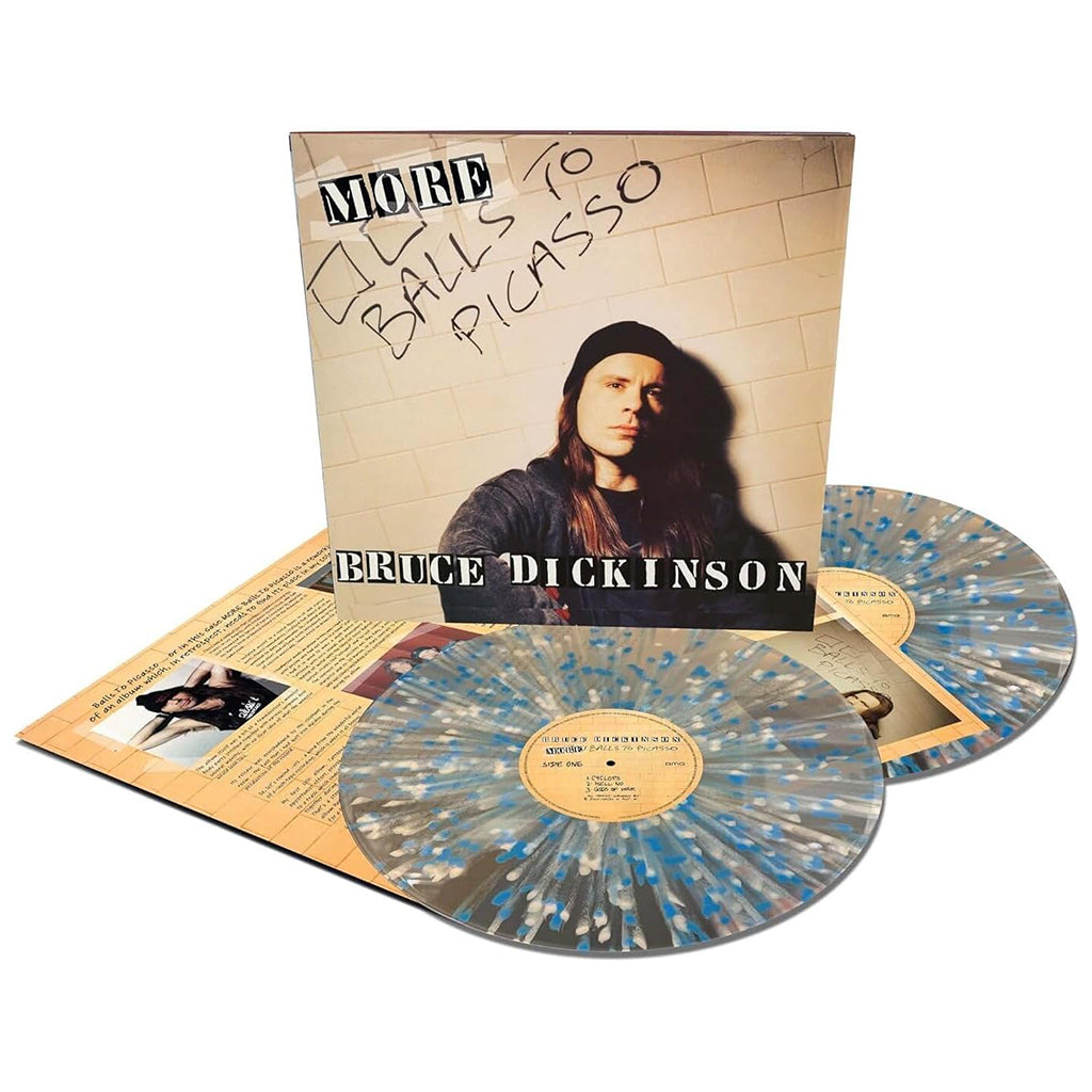BRUCE DICKINSON - More Balls To Picasso - 2LP - Clear w/ White & Blue Splatter Vinyl
