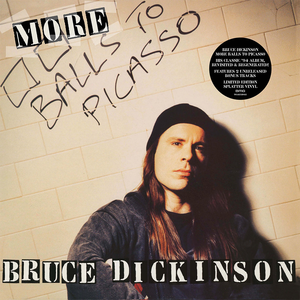 BRUCE DICKINSON - More Balls To Picasso - 2LP - Clear w/ White & Blue Splatter Vinyl