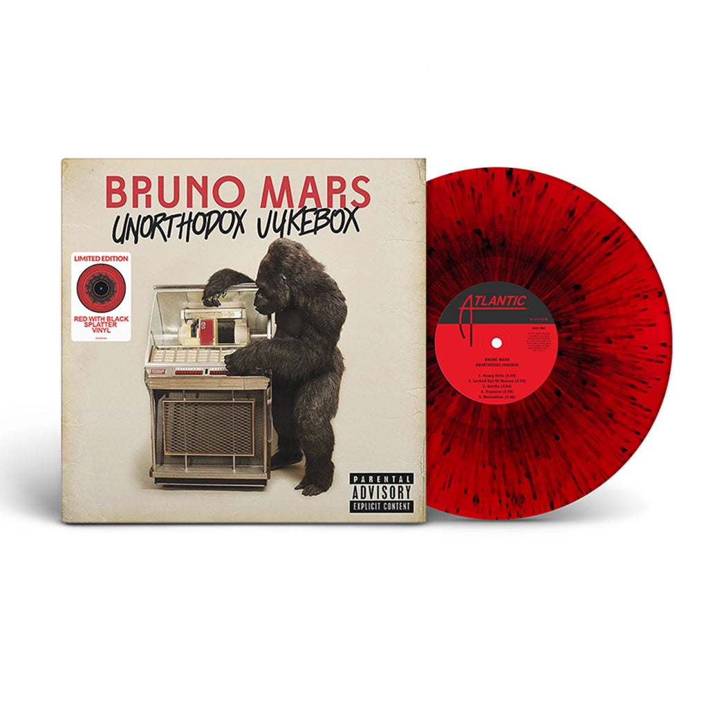 BRUNO MARS - Unorthodox Jukebox (2024 Repress) - LP - Red with Black Splatter Vinyl
