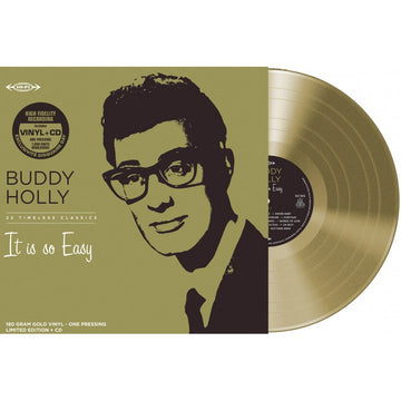 Buddy Holly - It Is So Easy - 1LP & 1CD - Gold Vinyl 180g + CD  [Record Store Day 2026]