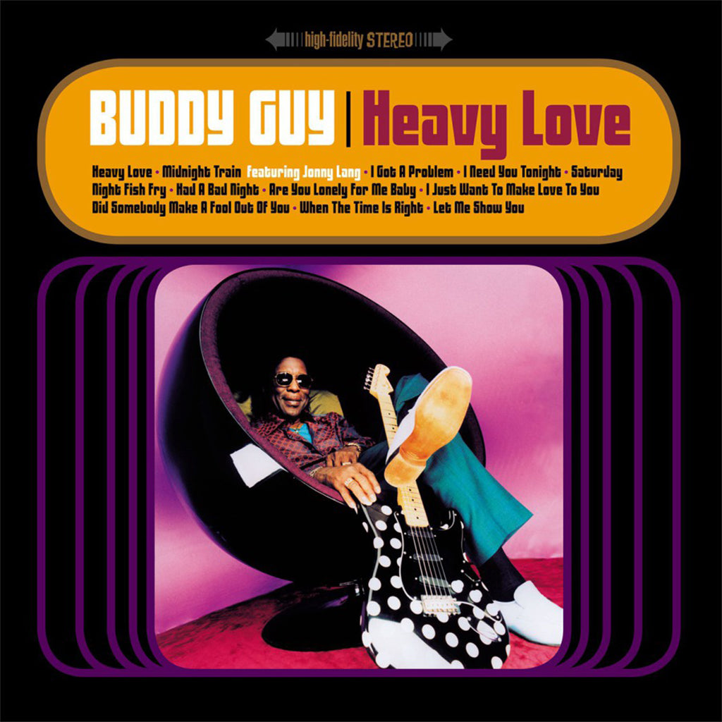 BUDDY GUY - Heavy Love (25th Anniversary Reissue) - 2LP - Deluxe 180g Pink & Purple Marbled Vinyl