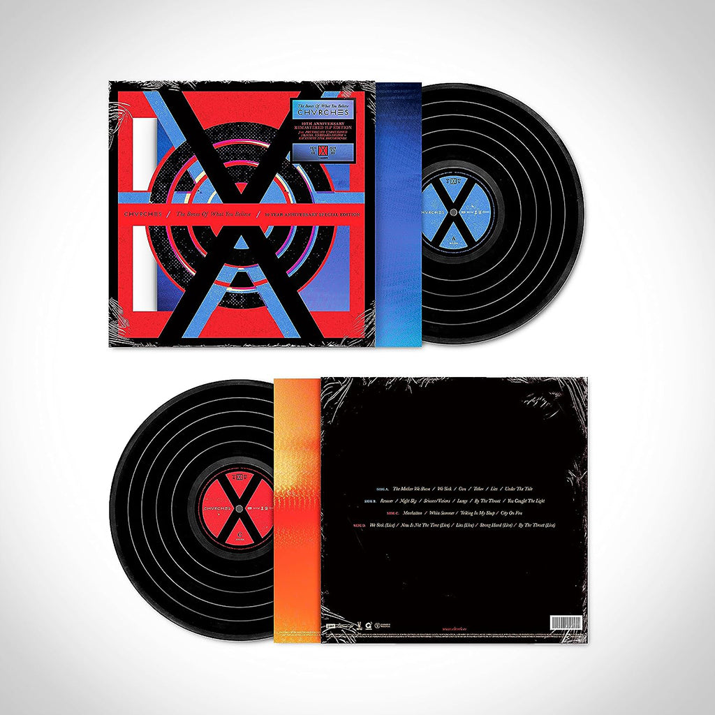 CHVRCHES - The Bones Of What You Believe (10th Anniversary Special Edition in Die-Cut Sleeve) - 2LP - Black Vinyl