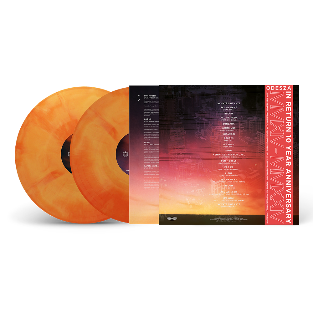 ODESZA - In Return - Ten Year Anniversary Edition - 2LP - Red and Yellow Marbled Vinyl [NOV 22]