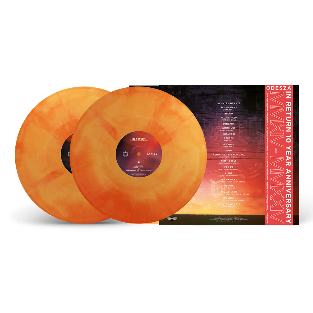 ODESZA - In Return - Ten Year Anniversary Edition - 2LP - Red and Yellow Marbled Vinyl [NOV 22]