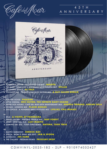 VARIOUS - Cafe Del Mar (45th Anniversary) - 2LP - Vinyl