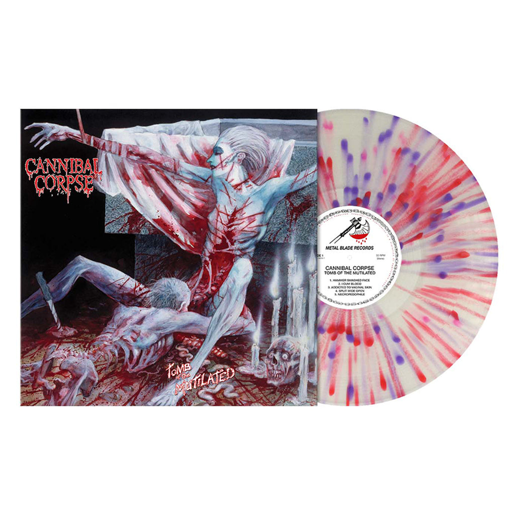 CANNIBAL CORPSE - Tomb Of The Mutilated (2024 Reissue) - LP - Red, Purple and Pink Splatter Vinyl [APR 19]