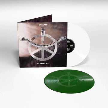 CARCASS - Heartwork (2024 Repress with B and D Side Etchings) - 2LP - Eco-Friendly Green / White Vinyl
