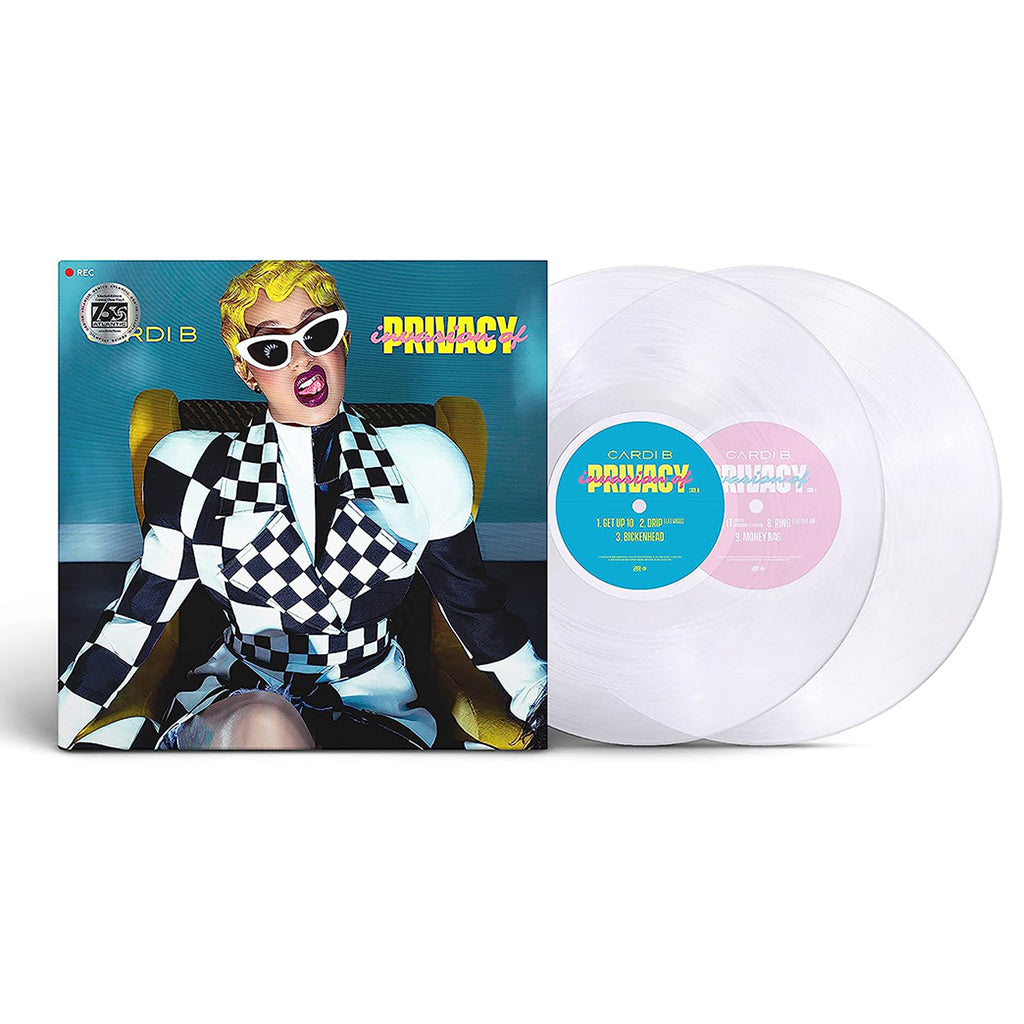 CARDI B - Invasion Of Privacy (Atlantic 75 Reissue) - 2LP - Clear Vinyl