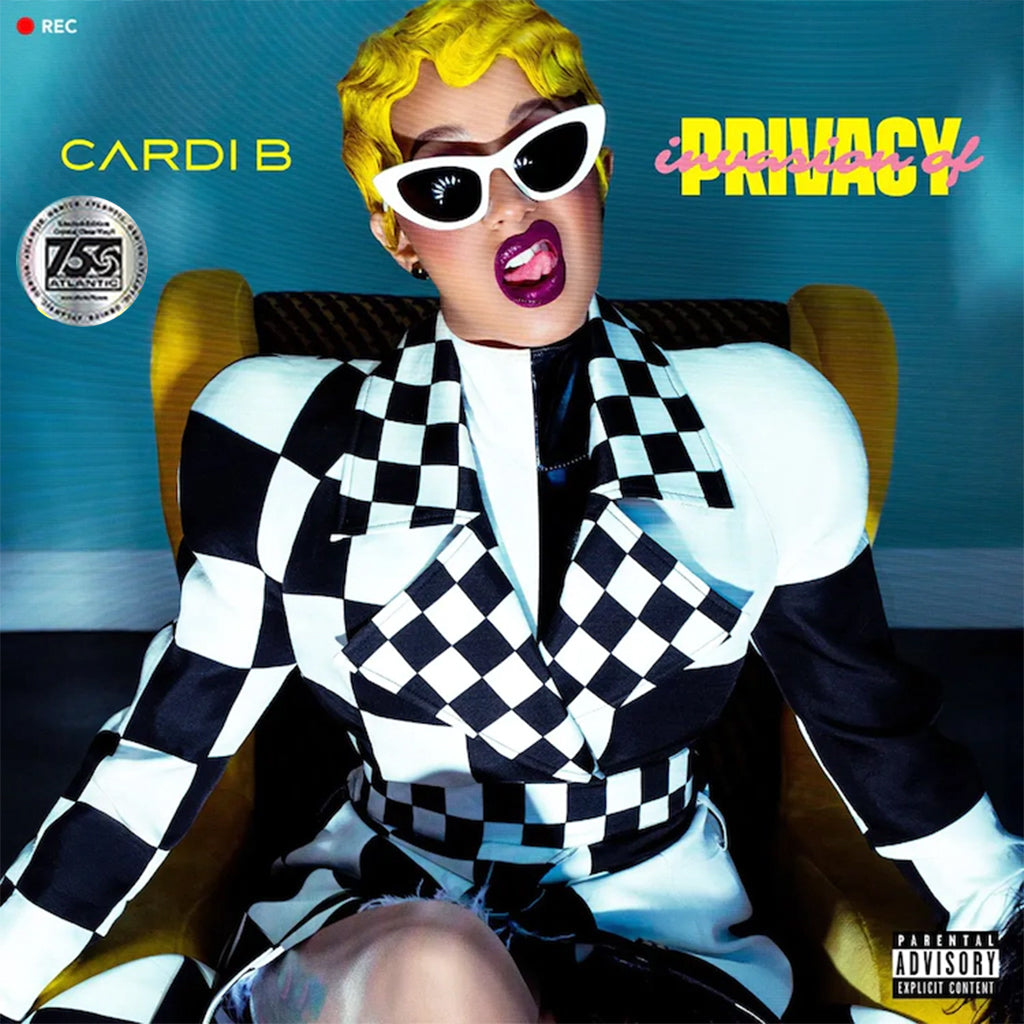 CARDI B - Invasion Of Privacy (Atlantic 75 Reissue) - 2LP - Clear Vinyl