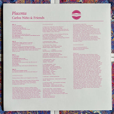 CARLOS NIÑO & FRIENDS - Placenta - 2LP - Classic Black Vinyl