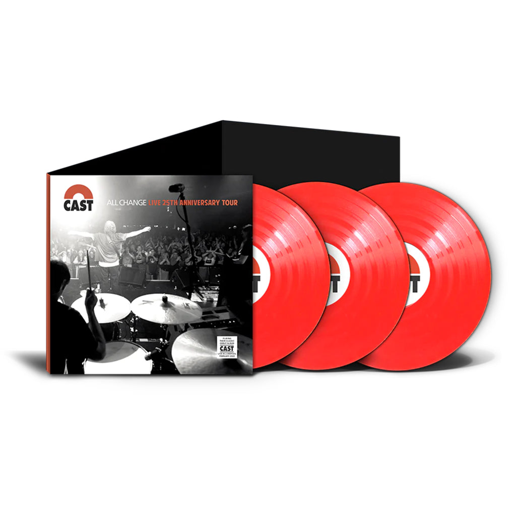 CAST - All Change - Live 25th Anniversary Tour - 3LP [with booklet] - Red Vinyl Set