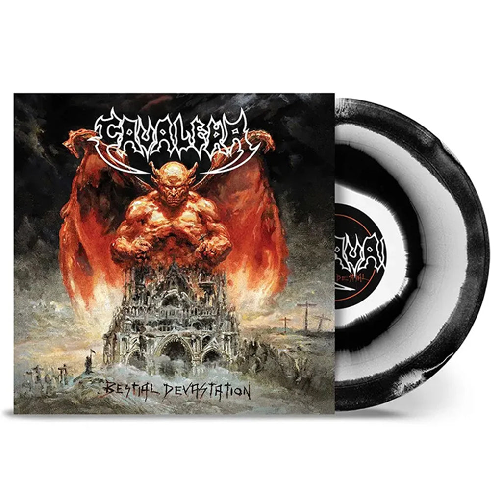 CAVALERA - Bestial Devastation - LP - White/Black Corona Vinyl  [JUL 14]