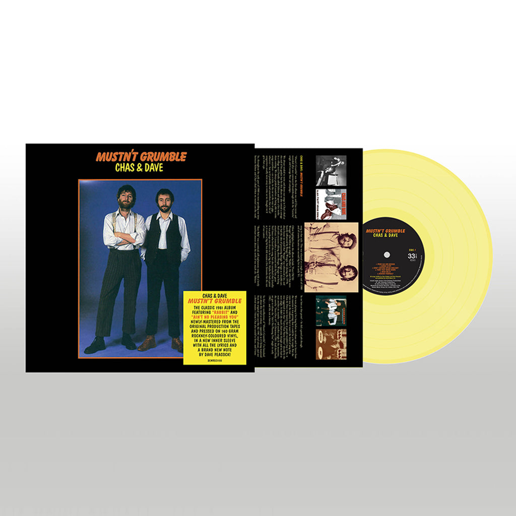 CHAS 'N' DAVE - Mustn't Grumble (Remastered) - LP - Rockney-Coloured Vinyl [NOV 3]